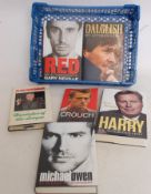 FOOTBALL; 6x books - Ian Cruise, Gary Neville and others.