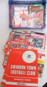 FOOTBALL; Collection of football programmes; 90x Swindon Town