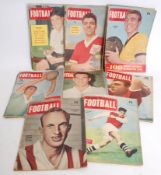 FOOTBALL; 30 x 1950's Charles Buchan's Football Monthly vintage magazines