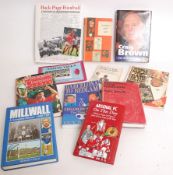 FOOTBALL; 11x assorted football books. Vintage and later.