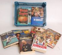 RUGBY; 9x assorted books - Phil Vickery, Boyce etc