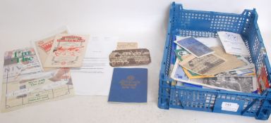 FOOTBALL; A collection of Bristol Rovers memorabilia; Certificate from the first home game at the