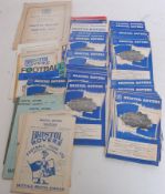 FOOTBALL; A collection of 70x Bristol Rovers 1950's - 1960's programmes.