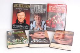 FOOTBALL; 6x books 0 Alex Ferguson, Kevin Keegan.
