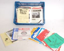 FOOTBALL; 100x non-league club cup match football programmes (and others)