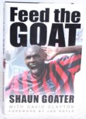 FOOTBALL; Shaun Goater - Feed The Goat signed autographed book