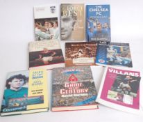 FOOTBALL; 9x books - David Barnes, James Leighton, George Best etc.