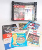 FOOTBALL; A collection 24x Football International and Cup programmes. 1970's onwards.