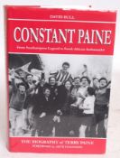 FOOTBALL; Constant Paine - signed book - Terry Paine & Author (autographed)