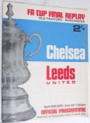 FOOTBALL; Chelsea Vs Leeds United at Old Trafford 29th April 1970 vintage programme