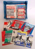 FOOTBALL; A collection of 93x assorted 1960's vintage football programmes