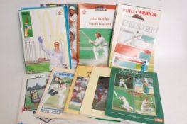 CRICKET: 20 x cricket brochures / programmes