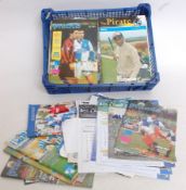 FOOTBALL; 77x Bristol Rovers programmes and team sheets.