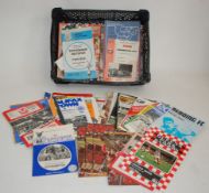 FOOTBALL; 100x 1970's assorted football programmes