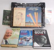 CRICKET; 8x assorted books