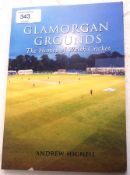 CRICKET; Glamorgan Grounds - Andrew Hignell - signed autographed edition