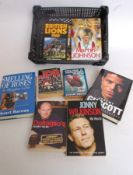 RUGBY; 9x books, Martin Johnson, John Hopkins etc