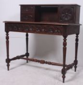A 19th century French oak writing table