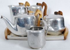 A Picquot Ware tea service and tray, six