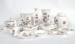 A collection of Wedgwood Kutani Crane ch
