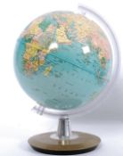 A retro desk top globe together with a c