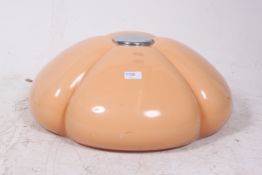 A large retro plastic lamp / light shade