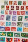 A stamp album consisting of many countri
