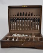 A mid 20th century oak cased Mappin & We