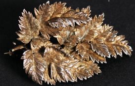 A white metal Danish (marked silver ) br