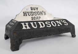 A Hudson's soap cast iron dog drinker ad
