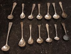 14x Silver salt spoons