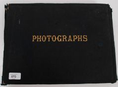 A large old album with Edwardian larger