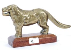 An early 20th century set of brass nutcr