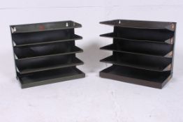 A near pair of 1930's Industrial metal e