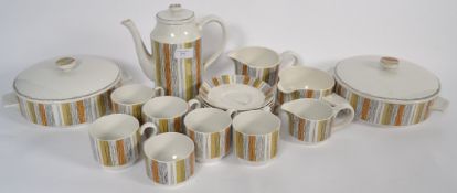 A retro midwinter pattern coffee set com