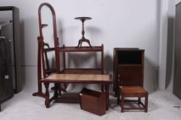 A collection of assorted furniture to in
