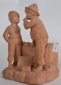 A 20th century unfinished diorama figuri
