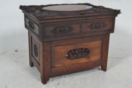 An early 20th century Chinese hardwood c