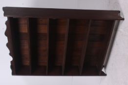 A 1920's large solid oak open window boo