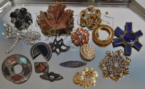 A collection of 16 ladies costume jewell