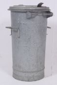 A vintage 1978 military galvanised metal
