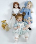 A collection of 3 Alberon dolls complete