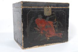 A 19th century Chinese oriental lacquere