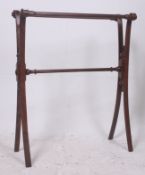 A 19th century Victorian mahogany towel