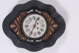 A 19th century French comtoise hanging w