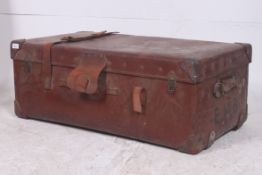 An early 20th century  large leather sui