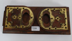 A good 19th century burr walnut and bras