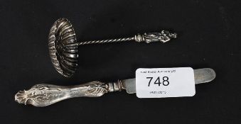A Victorian silver fruit knife by George
