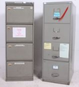 2 Industrial 20th century metal office f