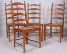 A  set of 6 Ercol pine ladderback kitche